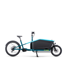 Vélo électrique Cube Cargo Sport Dual Hybrid 1000 blue'n'lime 2025