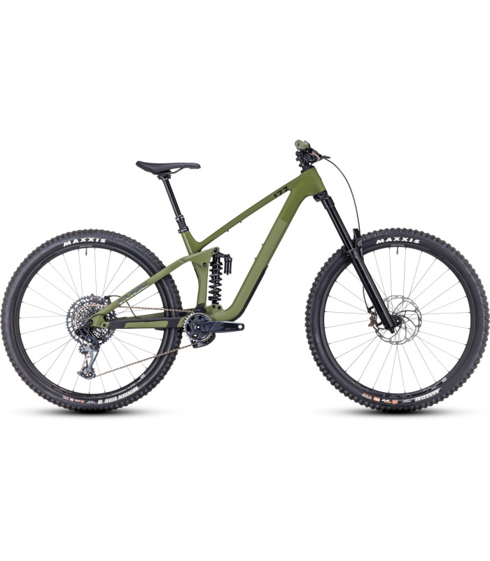 VTT Cube Stereo ONE77 C:68X TM 29 olive'n'chrome 2023