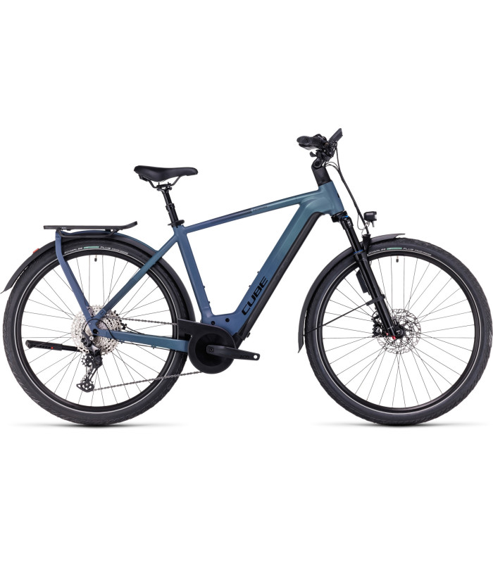 Vélo Tout Chemin électrique Cube Kathmandu Hybrid ABS 750 smaragdgrey'n'blue 2023