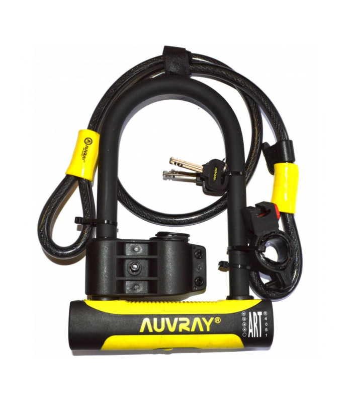 Antivol Auvray U ROC 180x245 Ø14 + CABLE ANTIVOL Ø12