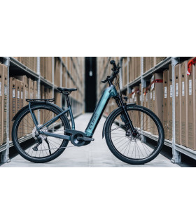 Vélo Tout Chemin électrique Cube Kathmandu Hybrid ABS 750 smaragdgrey'n'blue 2023