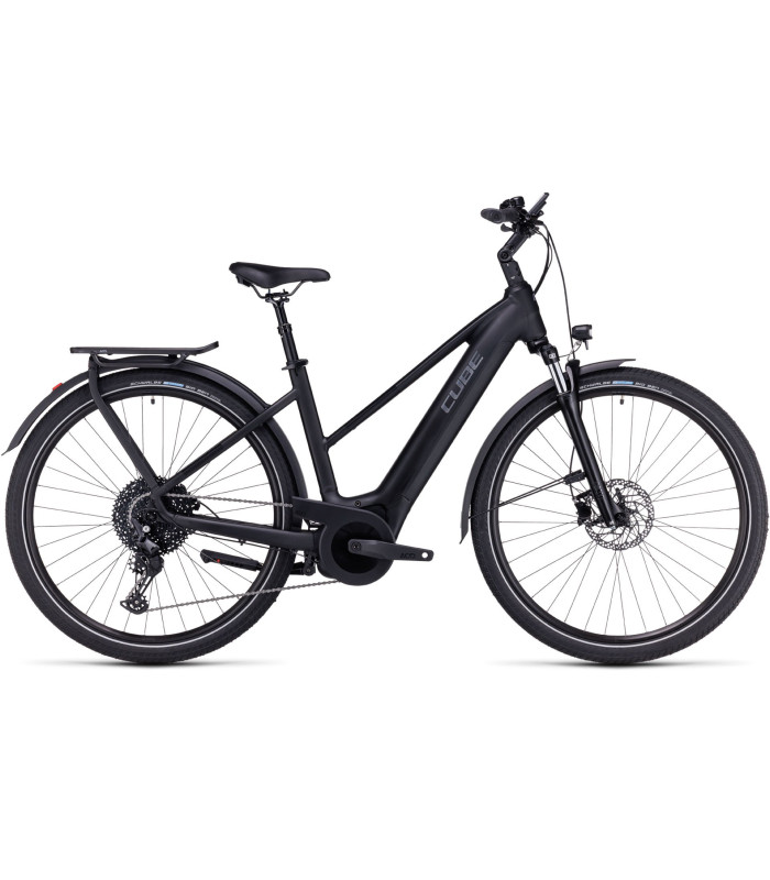 Vélo électrique Cube Touring Hybrid Pro 625 Trapeze black'n'metal 2024