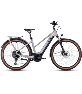 Vélo électrique Cube Touring Hybrid Pro 625 Trapeze pearlysilver'n'black 2024