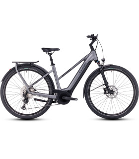 Vélo électrique Cube Touring Hybrid EXC 625 Trapeze grey'n'metal 2024