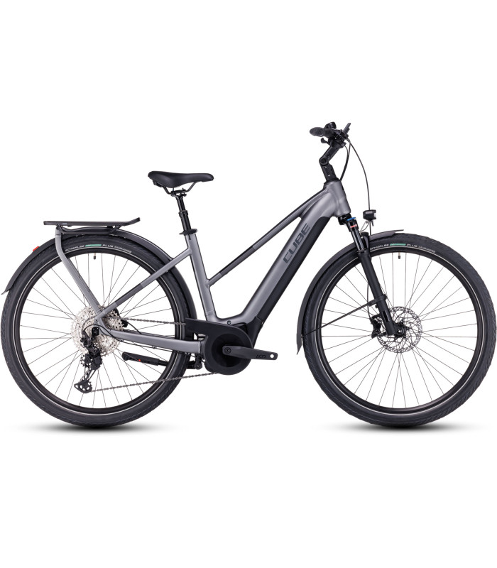 Vélo électrique Cube Touring Hybrid EXC 625 Trapeze grey'n'metal 2024