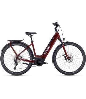 Vélo électrique Cube Touring Hybrid EXC 625 Easy Entry red'n'white 2024