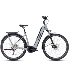 Vélo Tout Chemin électrique Cube Kathmandu Hybrid ONE 750 Easy Entry swampgrey'n'black 2024