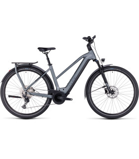 Vélo Tout Chemin électrique Cube Kathmandu Hybrid Pro 750 Trapeze flashgrey'n'metal 2024