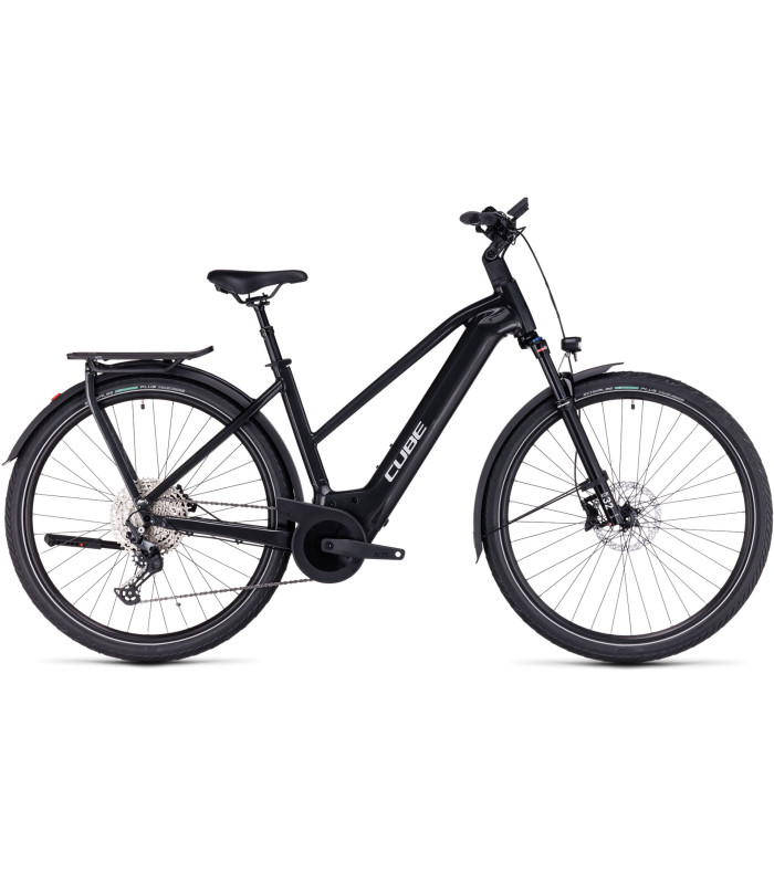 Vélo Tout Chemin électrique Cube Kathmandu Hybrid EXC 750 Trapeze grey'n'silver 2024