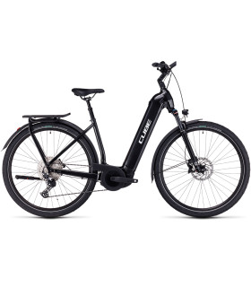 Vélo Tout Chemin électrique Cube Kathmandu Hybrid EXC 750 Easy Entry grey'n'silver 2024