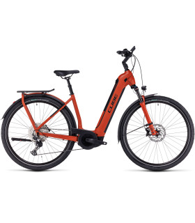 Vélo Tout Chemin électrique Cube Kathmandu Hybrid EXC 750 Easy Entry red'n'black 2024