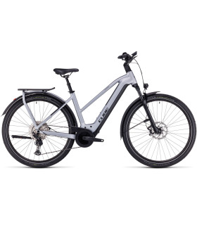 Vélo Tout Chemin électrique Cube Kathmandu Hybrid SLX 750 Trapeze polarsilver'n'black 2024