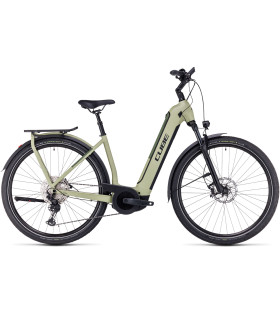Vélo Tout Chemin électrique Cube Kathmandu Hybrid SLX 750 Easy Entry green'n'olive 2024