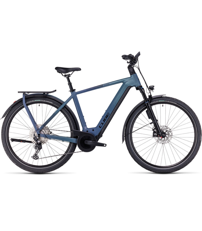 Vélo Tout Chemin électrique Cube Kathmandu Hybrid ABS 750 smaragdgrey'n'blue 2024