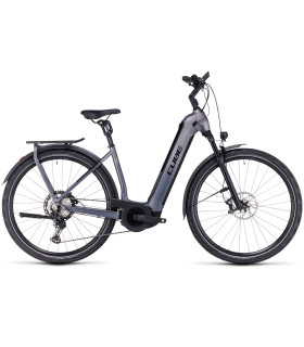 Vélo Tout Chemin électrique Cube Kathmandu Hybrid SLT 750 Easy Entry prizmsilver'n'grey 2024