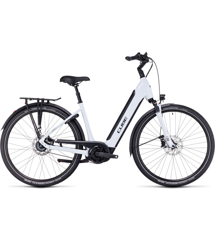 Vélo électrique Cube Supreme Hybrid EXC 625 flashwhite'n'black 2024