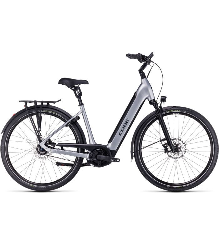 Vélo électrique Cube Supreme Hybrid SLX 625 polarsilver'n'black 2024