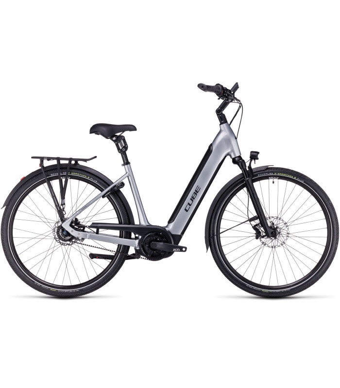 Vélo électrique Cube Supreme RT Hybrid SLX 625 polarsilver'n'black 2024