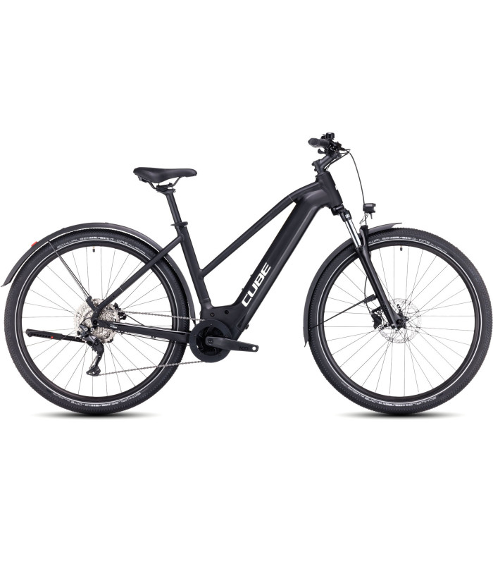 Vélo Tout Chemin électrique Cube Nuride Hybrid Pro 625 Allroad Trapeze black'n'metal 2024