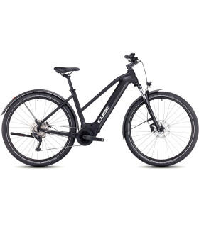 Vélo Tout Chemin électrique Cube Nuride Hybrid Pro 750 Allroad Trapeze black'n'metal 2024