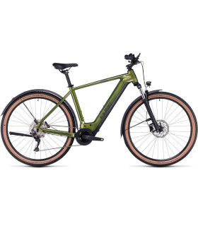 Vélo Tout Chemin électrique Cube Nuride Hybrid Pro 625 Allroad shinymoss'n'black 2024