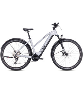 Vélo Tout Chemin électrique Cube Nuride Hybrid EXC 750 Allroad Trapeze polarsilver'n'black 2024