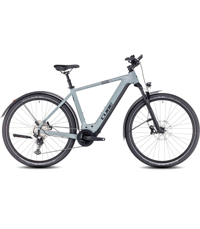Vélo Tout Chemin électrique Cube Nuride Hybrid SLX 750 Allroad grey'n'black 2024