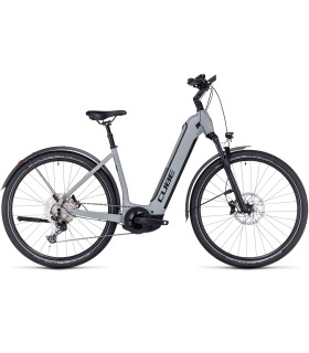 Vélo Tout Chemin électrique Cube Nuride Hybrid SLX 750 Allroad Easy Entry grey'n'black 2024