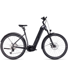 Vélo Tout Chemin électrique Cube Nuride Hybrid SLT 750 Allroad Easy Entry grey'n'metal 2024