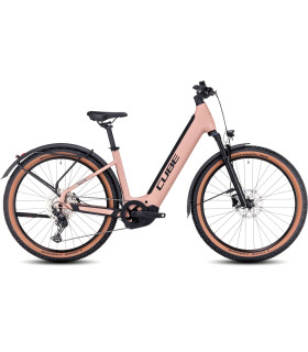 VTT électrique Cube Reaction Hybrid Pro 625 Allroad Easy Entry blushrose'n'silver 2024