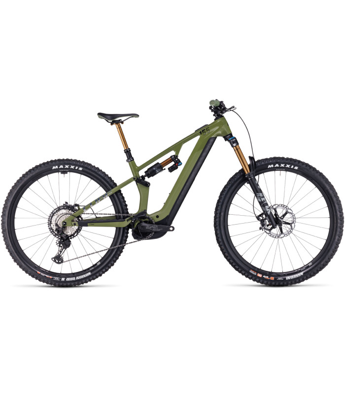 VTT électrique Cube Stereo Hybrid ONE55 C:68X TM 750 29 olive'n'chrome 2024