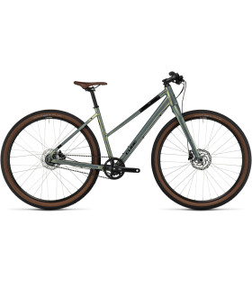 Vélo de ville Cube Hyde Pro Trapeze metalgreen'n'black 2024
