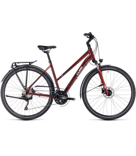 Vélo de ville Cube Touring EXC Trapeze red'n'white 2024