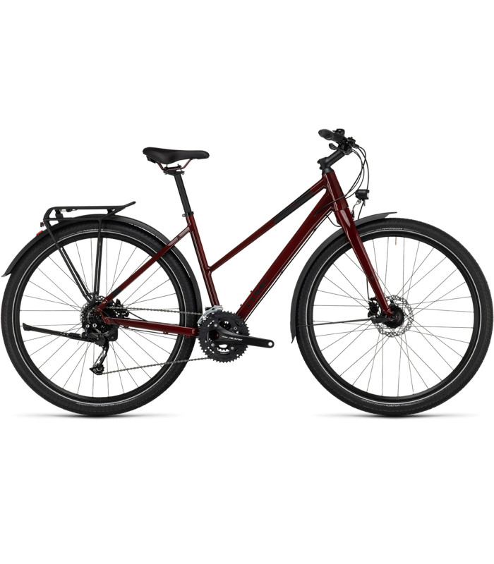 Vélo de ville Cube Travel Trapeze mirrorred'n'black 2024