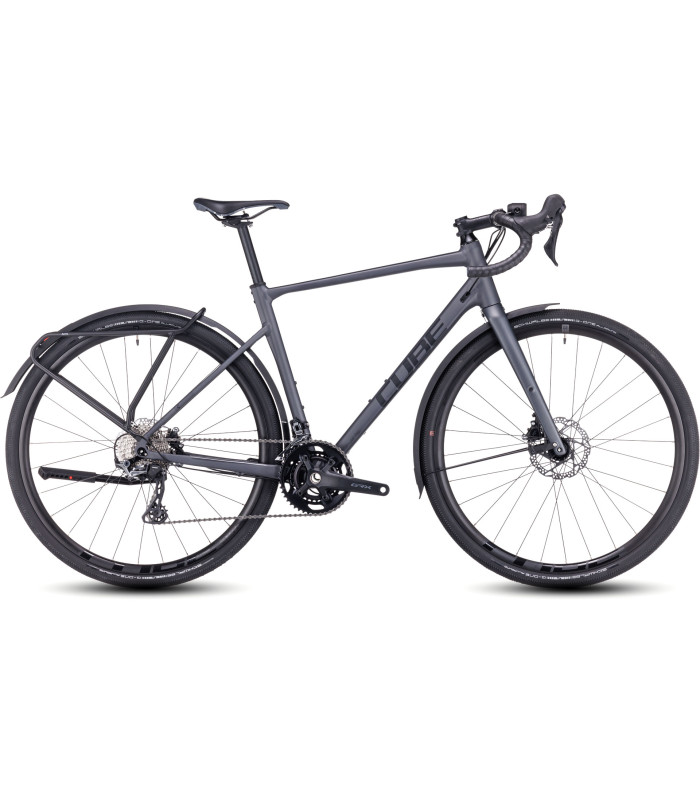 Vélo Gravel Cube Nuroad Race FE grey'n'black 2024