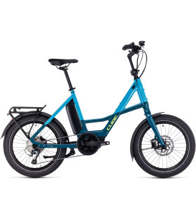 Vélo électrique Cube Compact Sport Hybrid 500 blue'n'lime 2024