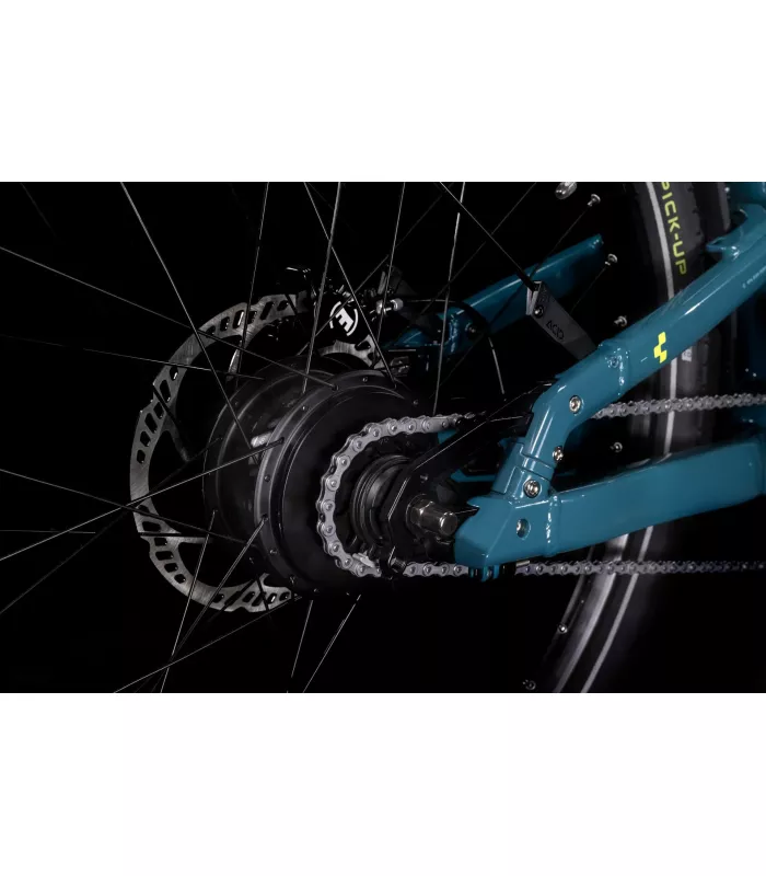 Vélo électrique Cube Cargo Dual Hybrid 1000 blue'n'lime 2025