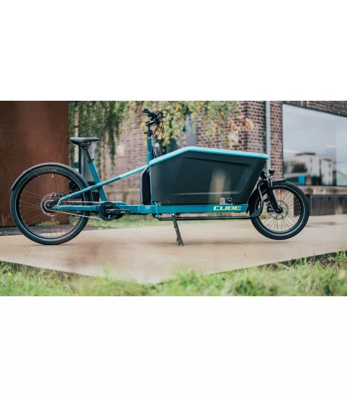 Vélo électrique Cube Cargo Dual Hybrid 1000 blue'n'lime 2025