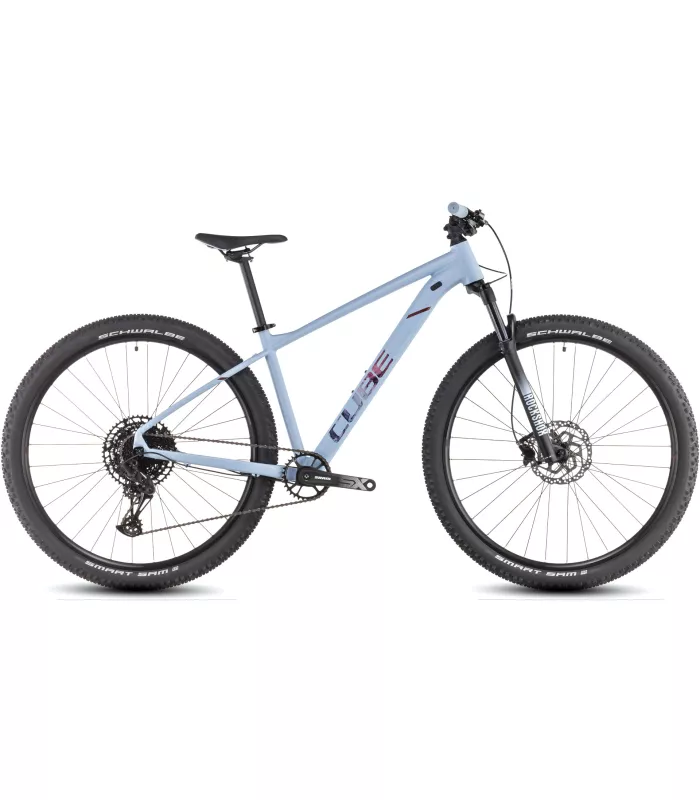 VTT Cube Attention SLX pidgeonblue'n'rubyred 2025