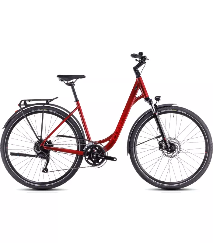 Vélo de ville Cube Touring Pro maroon'n'pearl - Easy Entry 2025