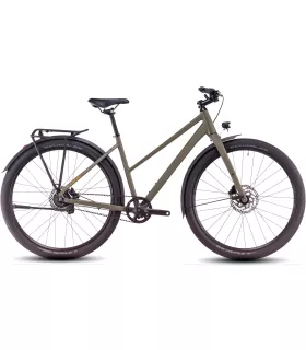 Vélo de ville Cube Hyde Pro FE dustyolive'n'gold - Trapeze 2025