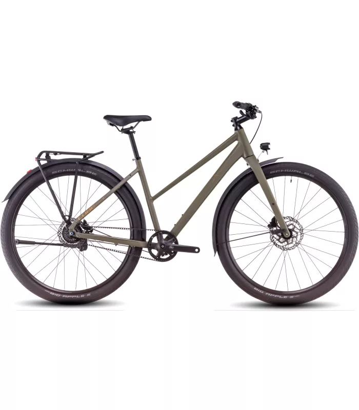 Vélo de ville Cube Hyde Pro FE dustyolive'n'gold - Trapeze 2025