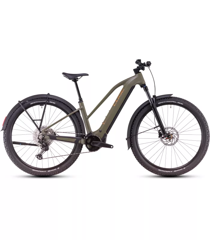 VTT électrique Cube Reaction Hybrid Pro Allroad dustyolive'n'gold - Trapeze 2025