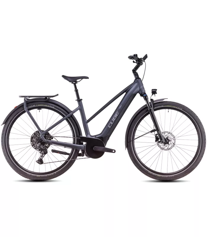 Vélo électrique Cube Touring Hybrid Pro 625 metallicgrey'n'chrome - Trapeze 2025