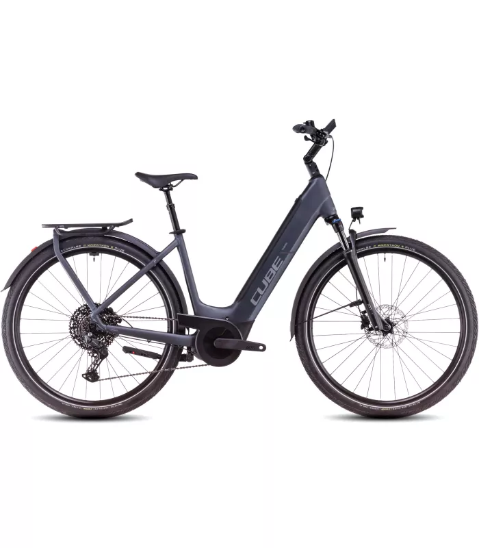 Vélo électrique Cube Touring Hybrid Pro 625 metallicgrey'n'chrome - Easy Entry 2025