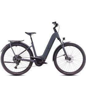 Vélo Tout Chemin électrique Cube Kathmandu Hybrid ONE shadowgrey'n'black - Easy Entry 2025