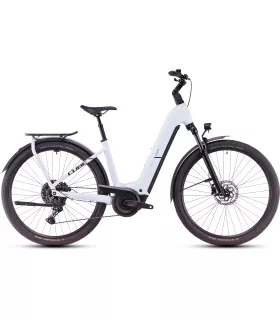 Vélo Tout Chemin électrique Cube Kathmandu Hybrid ONE polarwhite'n'black - Easy Entry 2025