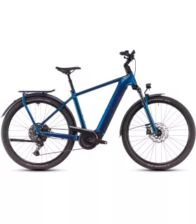 Vélo Tout Chemin électrique Cube Kathmandu Hybrid EX electricblue'n'chrome 2025
