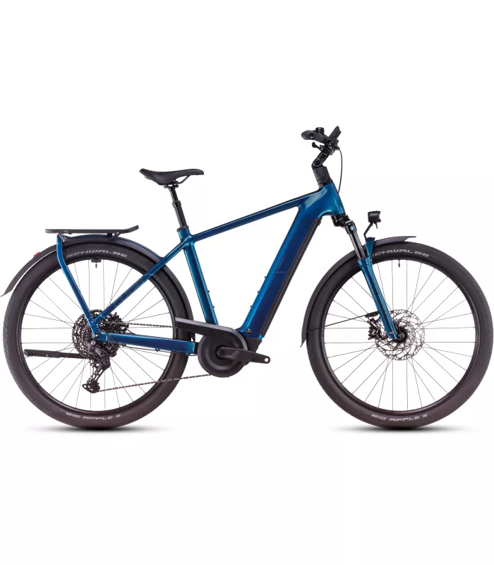 Vélo Tout Chemin électrique Cube Kathmandu Hybrid EX electricblue'n'chrome 2025