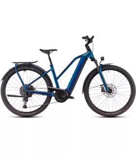 Vélo Tout Chemin électrique Cube Kathmandu Hybrid EX electricblue'n'chrome - Trapeze 2025